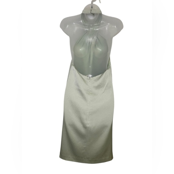 Phillip Lim Pistachio Green Halter Neck Dress Size 6 - Picture 4 of 7